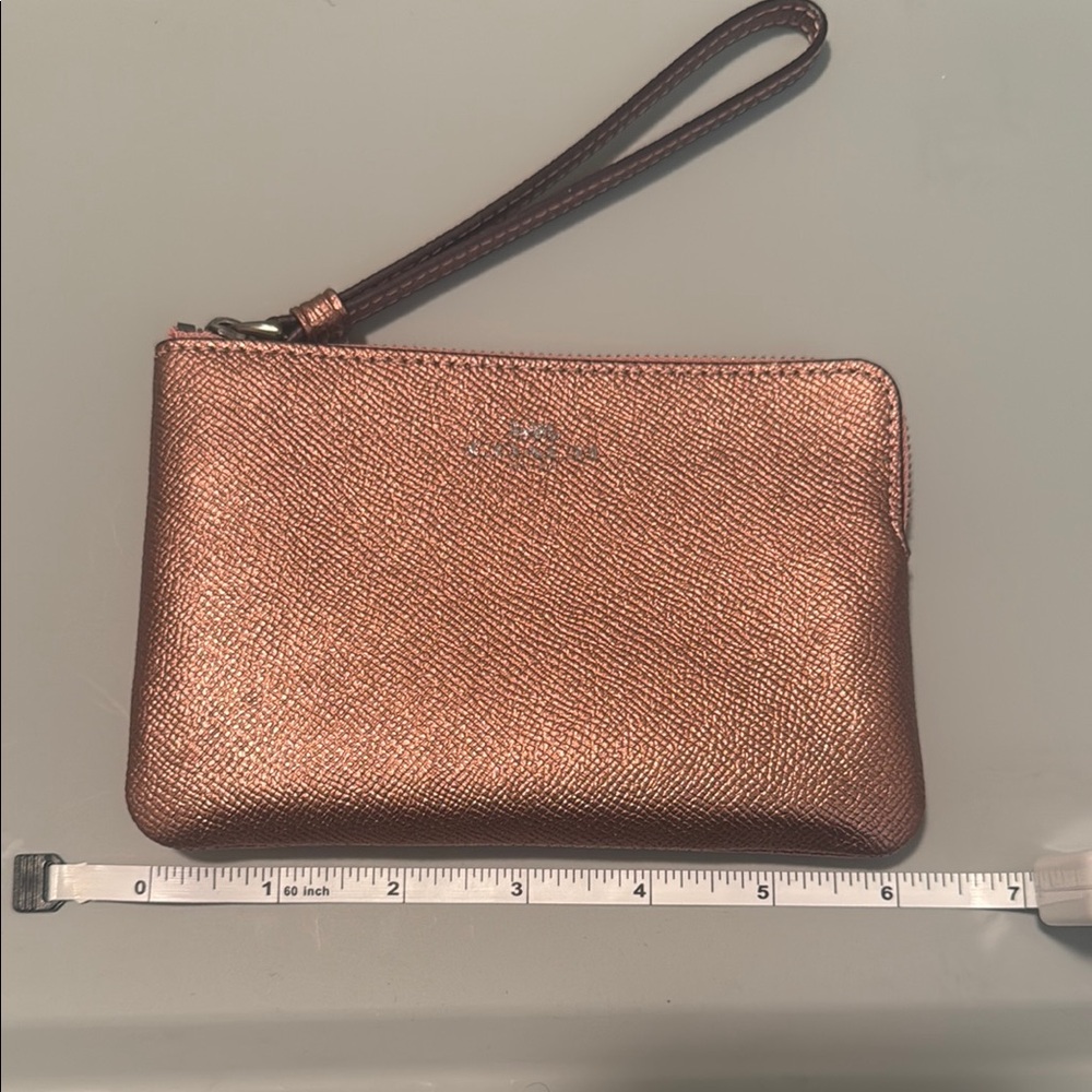 Coach Metallic Wristlet
